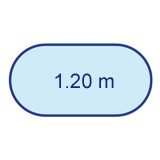 Oval 1.20 m