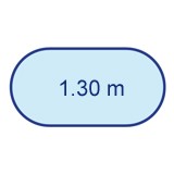 Oval 1.30 m