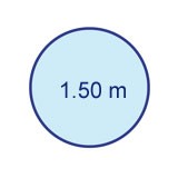 Rund 1.50 m